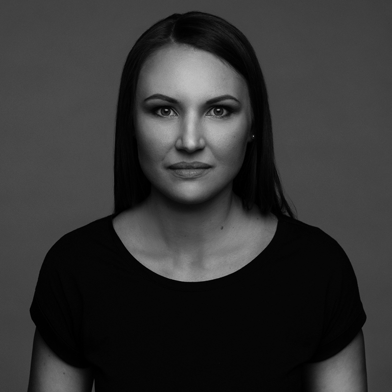 Graustufen Portrait Maria