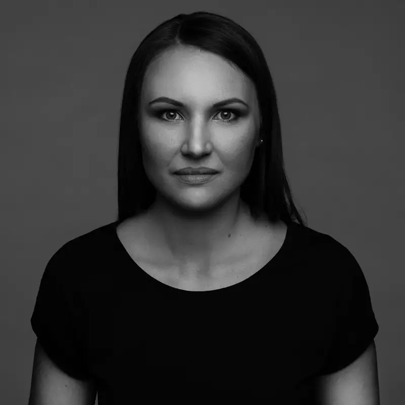 Graustufen Portrait Maria