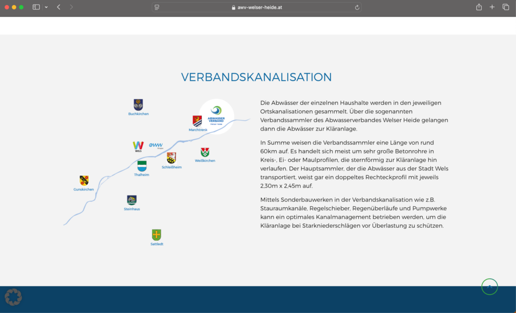 Screenshot AWV WH Website