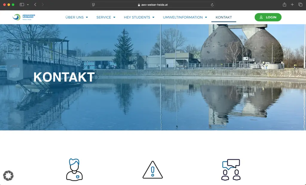 Screenshot AWV WH Website