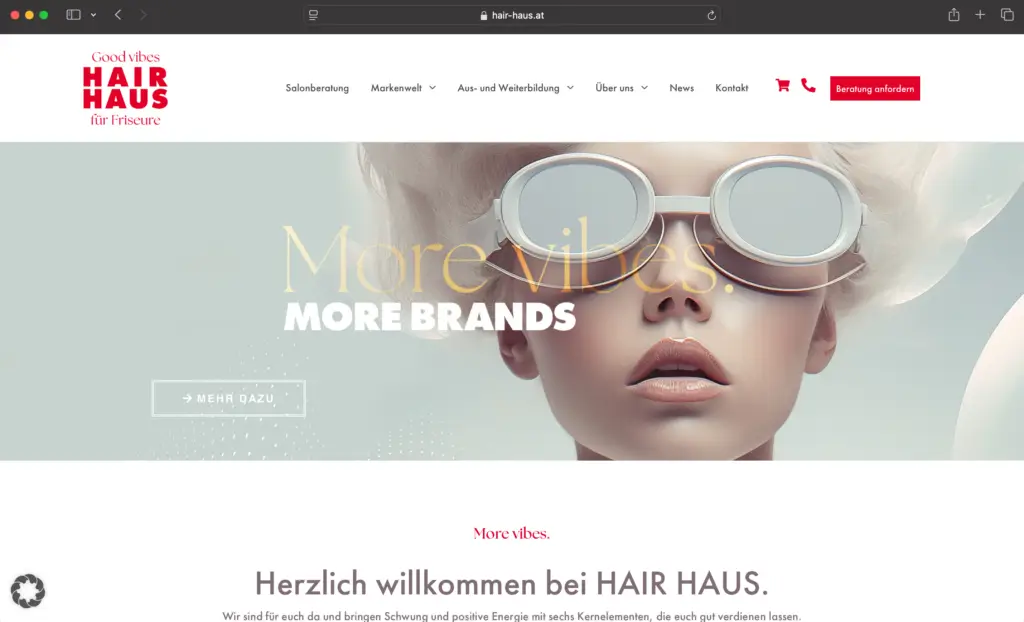 Screenshot Website Hairhaus