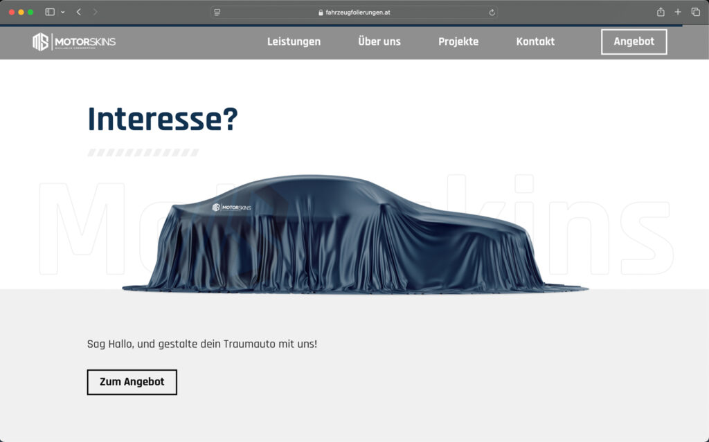 Motoskins Website Screenshot