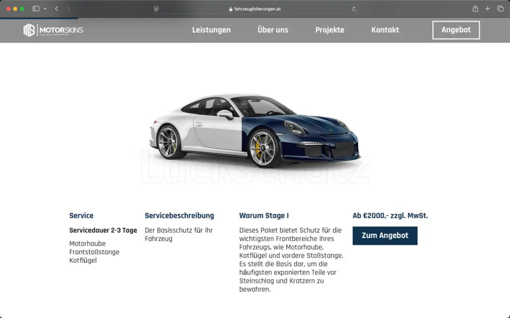 Motoskins Website Screenshot