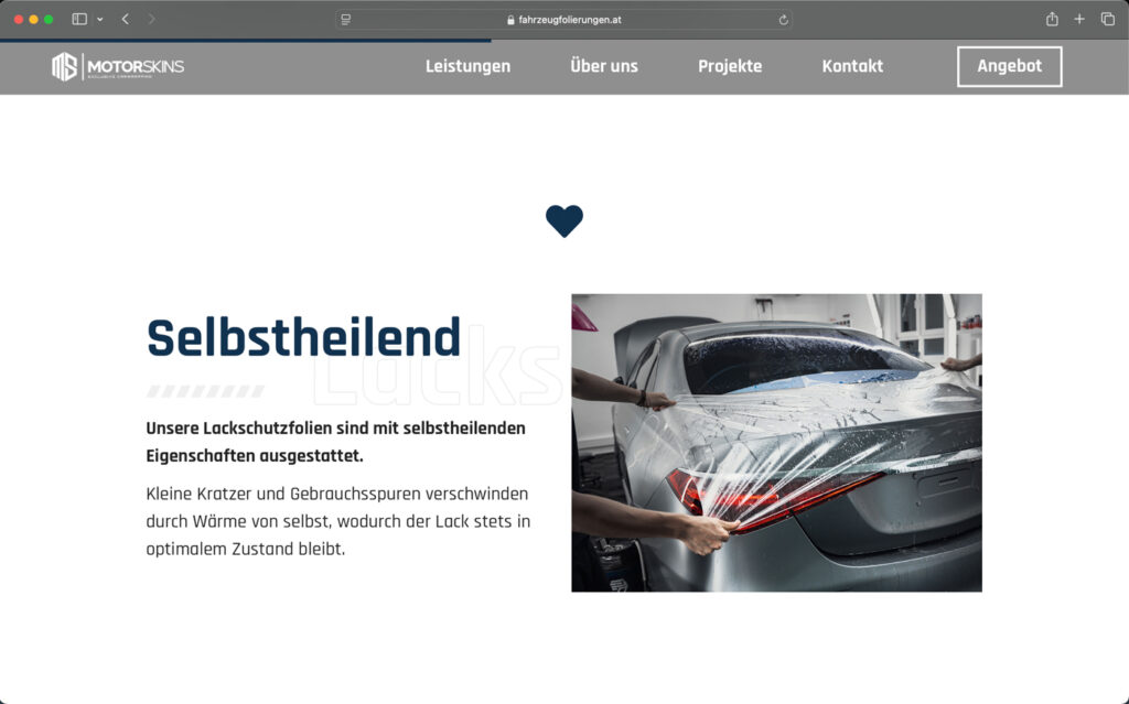 Motoskins Website Screenshot