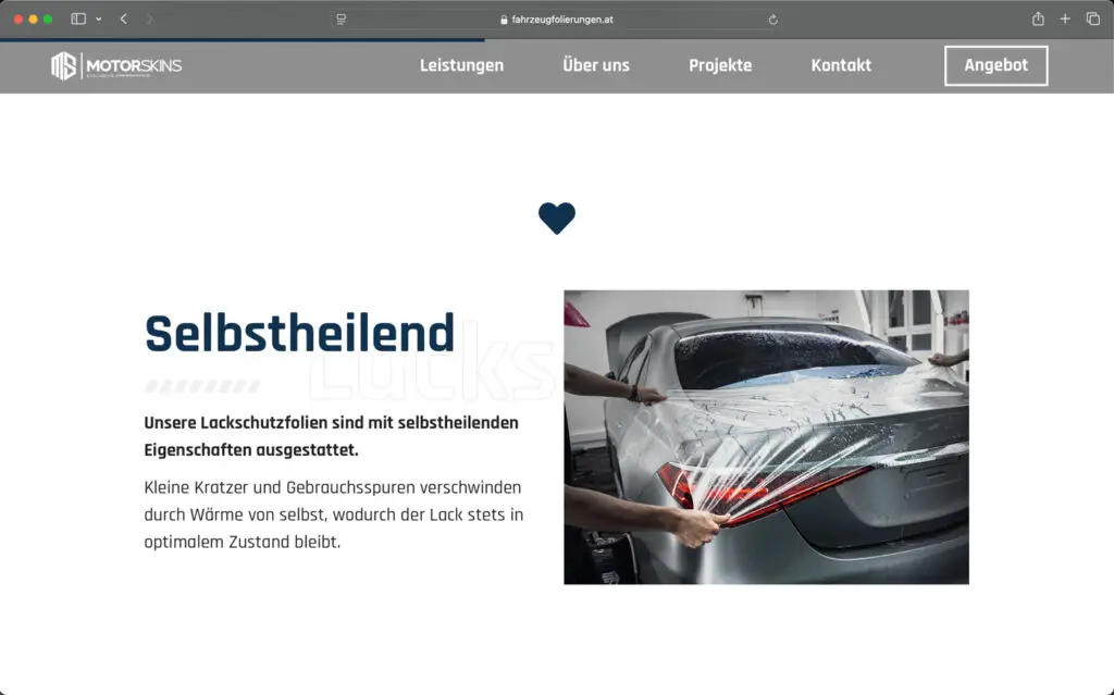 Motoskins Website Screenshot