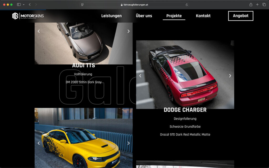 Motoskins Website Screenshot