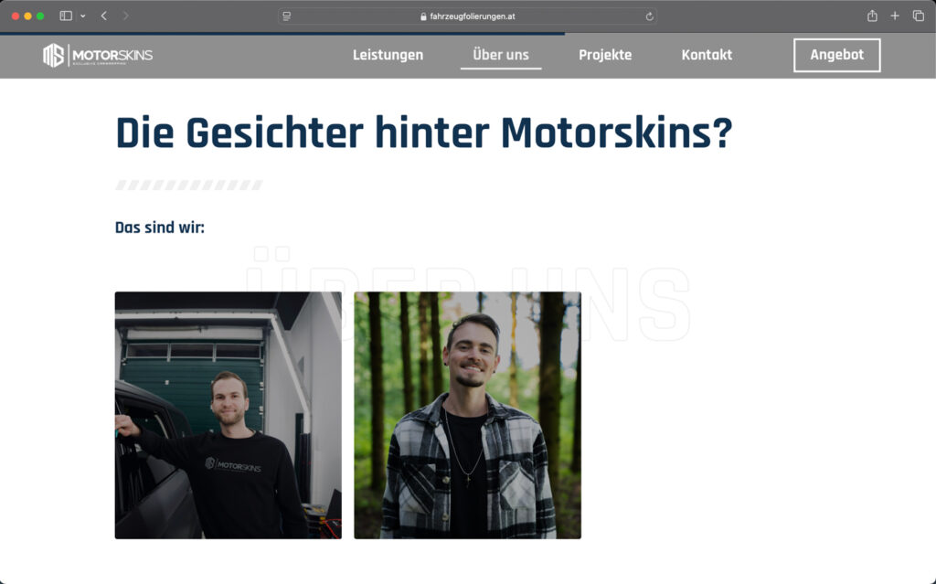 Motoskins Website Screenshot