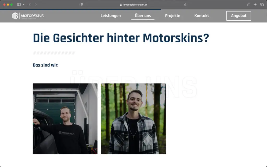 Motoskins Website Screenshot