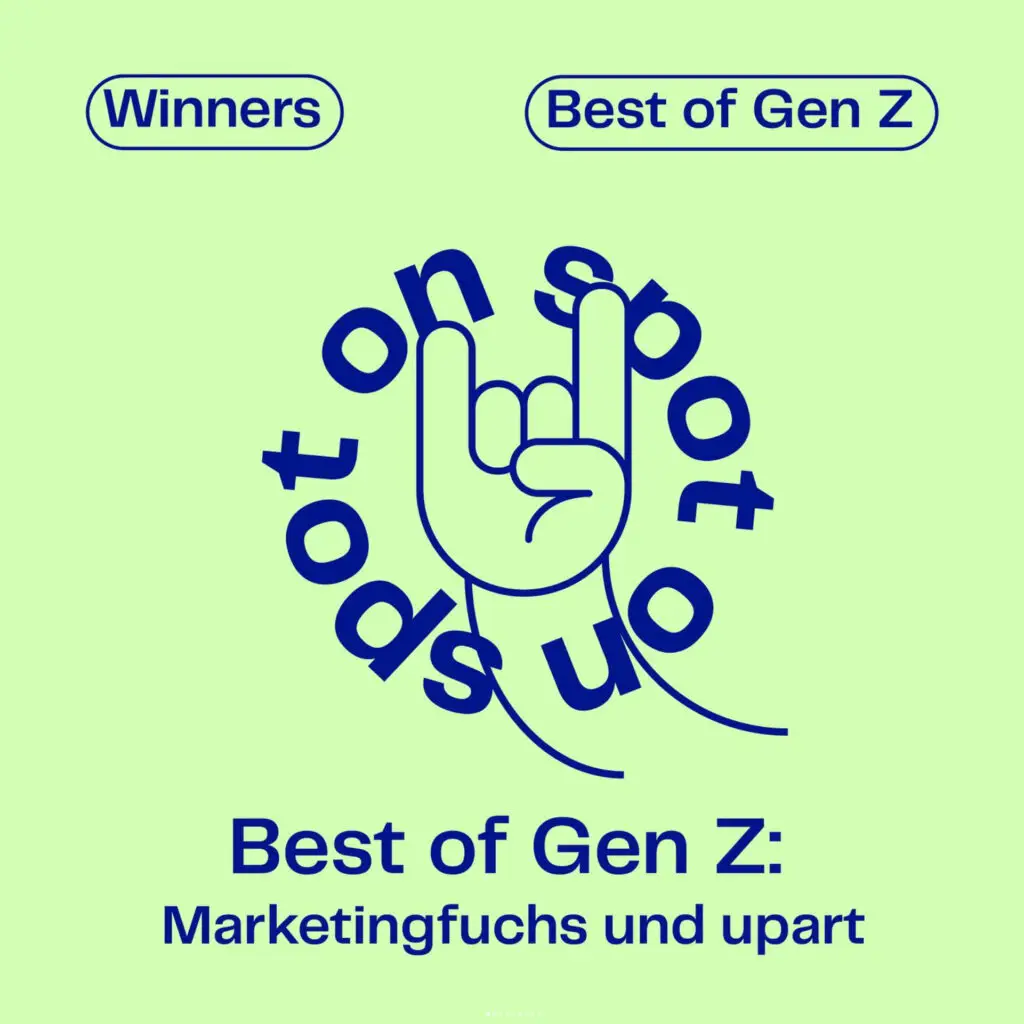 Auszeichnung Spot on Best of Gen Z